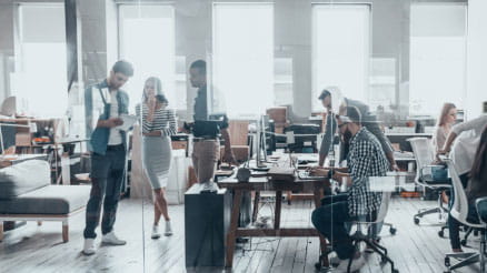 People in a workplace